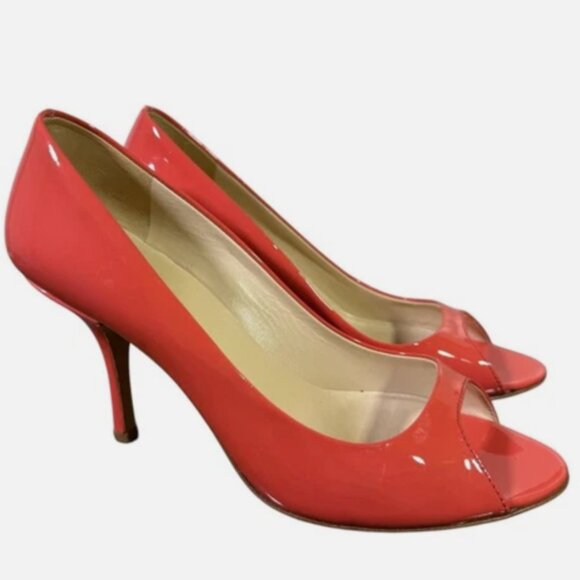 Prada Open To Pump Heel Patent Leather Women size EUR 37 - Picture 1 of 8